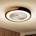 Brilagi Brilagi-LED Димируемо осветително тяло с вентилатор LED/30W/230V 3000-6500K черно/дъб +ДУ (BG1616)