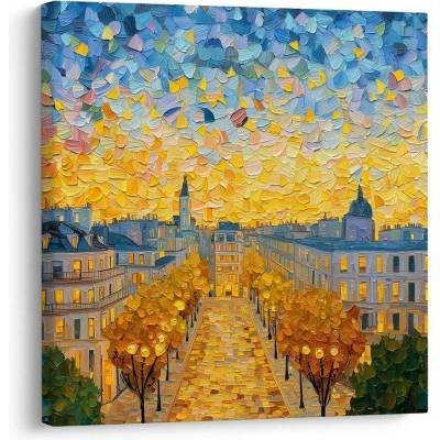 Obraz zářivé nebe nad městem - 20x20
