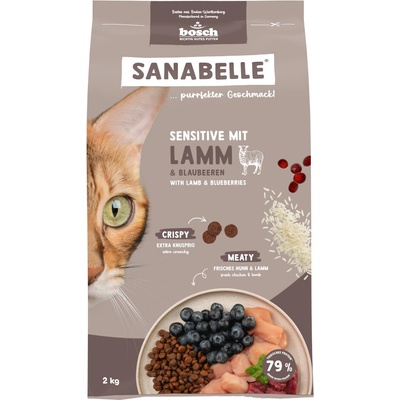 Sanabelle Sensitive jehněčí a borůvky 2 kg