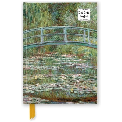 Flame Tree Publishing Claude Monet: Bridge over a Pond of Water Lilies (Foiled Dot Grid Journal) | Flame Tree Publishing