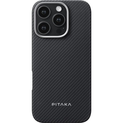 PITAKA Гръб Pitaka MagEZ Case 5 за iPhone 16 Pro - Black/Grey Twil (8594184315002)