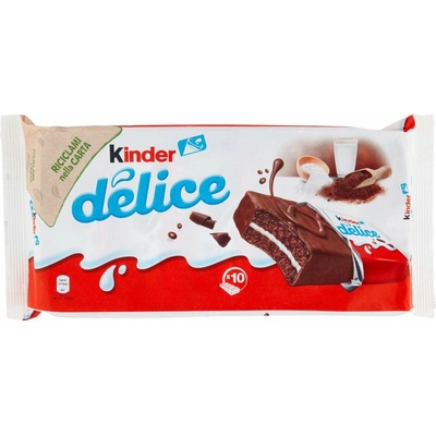 Kinder delice čokoládový koláčik s mliečnym krémom 10 x 39 g