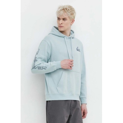 Quiksilver pánska s kapucňou s potlačou AQYFT03358 modrá