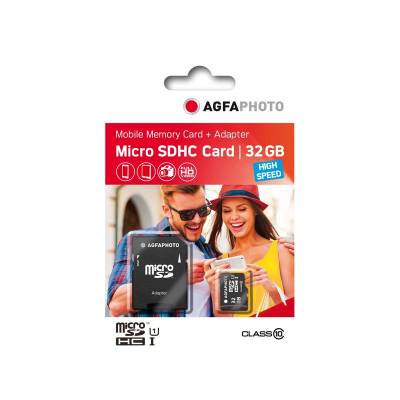 SD карта за камера AgfaPhoto 32GB Micro SDHC карта с памет - Клас 10