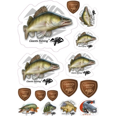 Giants fishing Mix nálepek Giants Fishing Candát ( 15ks )