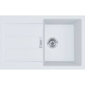 Franke Sirius 2.0 - Мивка от тектонит S2D 611-78, 78x50 см, бяла 143.0613. 581 (143.0613.581) Мивка за вграждане
