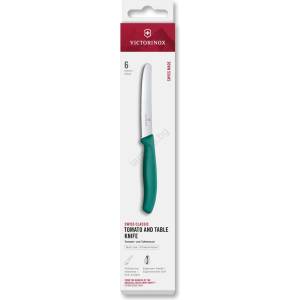 Victorinox -Комплект кухненски ножове за зеленчуци SWISS CLASSIC 11 см 6 бр. тюркоазен (GG708)
