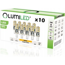 Lumiled 10x LED žárovka G4 CAPSULE 2W = 25W 220lm 3000K Teplá bílá 360°