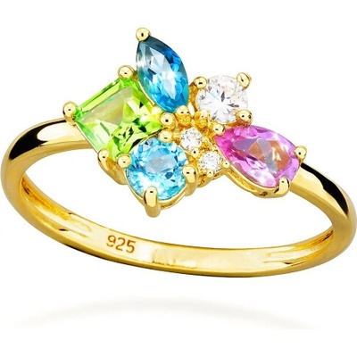 Silver Cat Prsteny Colored Stones sc625