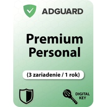 AdGuard Premium Personal 3 lic. 12 mes.