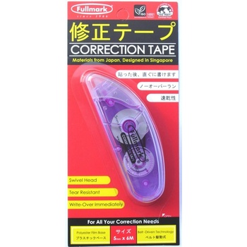 Image 1 of Fullmark Лентов коректор Fullmark CORTAPE06PE, лентов(5мм), 6м, лилав (CORTAPE06PE)