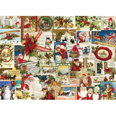 Eurographics Vintage Christmas Cards 1000 dielov
