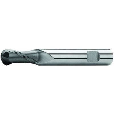 ZPS-FN Fréza kopírovací R=1/2D 5x10x57, Z2,30°, DIN 6527L, SK, AlTiN, N