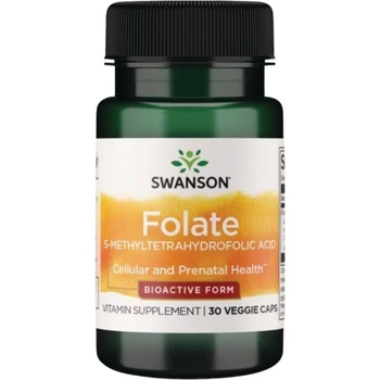 Image 1 of Swanson Folate 5-Methyltetrahydrofolic Acid 680 mcg [30 капсули]