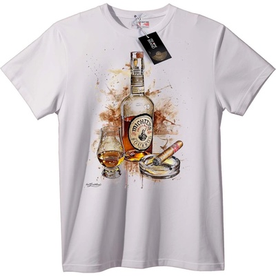 NOONEBRAND Тениска Бърбън и Пура Изкуство - 3XL, White