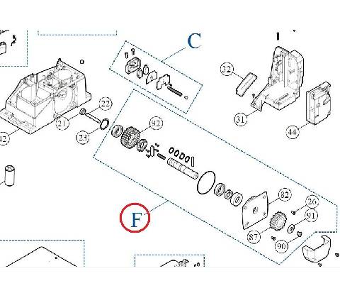 SPAMG233A00 kit hriadele pre ROX600/1000