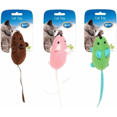 Duvoplus Assortment Of Mice - Забавна котешка играчка - мишка с стимулираща играта котешка трева 9, 5x4x6 см