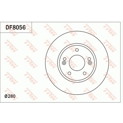 Brzdový kotúč TRW DF8056