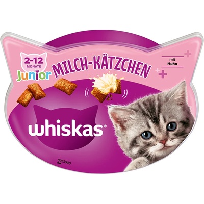 Whiskas 2 + 1 подарък! 3 x Whiskas лакомства - Milk Kitten Treats (3 55 г)