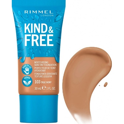 Rimmel London Kind & Free hydratační make-up 103 True Ivory 30 ml