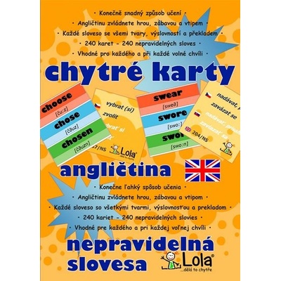 Chytré karty - angličtina nepravidelná slovesa