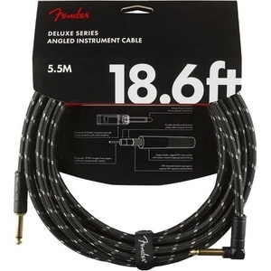 Fender Deluxe Series Black 5, 5 m Директен - Ъглов Инструментален кабел (0990820079)