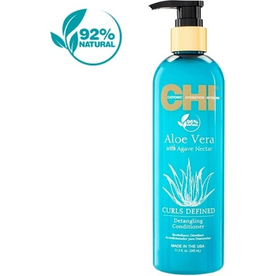Farouk System CHI Aloe Vera with Agave Nectar Curls Defined Detangling Conditioner 340 ml