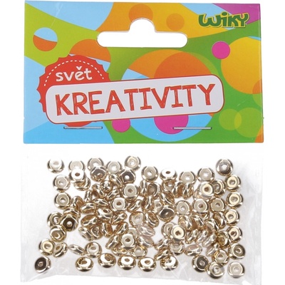 Zlaté korálky W033516 6x3 mm - 100ks