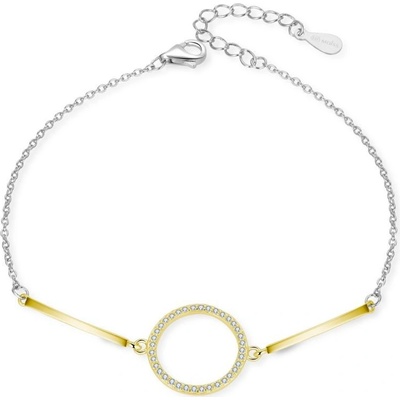 Moiss stříbrný náramek BICOLOR GOLD KRUH B0000579
