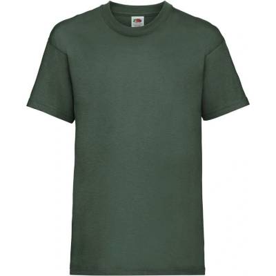 Fruit of the Loom triko Kids Valueweight T tmavě zelené
