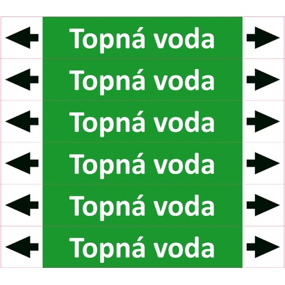 Nadrzenapalivo.cz Značení potrubí ISO 20560, topná voda PZA 008916