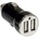 LEGRAND Зарядно за кола 2хUSB тип A 2.1A 10.5W цвят черен - 050682 (050682)
