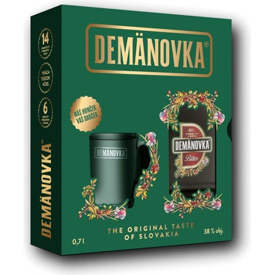 Demänovka Horká 38% 0,7 l (dárkové balení s 1 sklenicí)