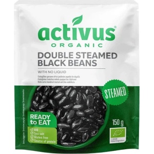 Activus Черен фасул на пара без саламура, 150 г, БИО