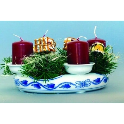 Cibulák – Svietnik adventný 21,5 cm – originálny cibuľový porcelán 1. akosť
