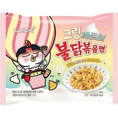 Samyang buldak ramen cream hot chicken pálivé kuřecí nudle 140 g – Zboží Dáma