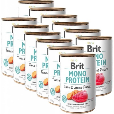 Brit Mono Protein Tuna & Sweet Potato 12 x 400 g