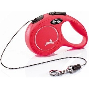 flexi New Classic Rope Red автоматичен повод за кучета тип въже - 0.2кг - petstation - 26,40 лв