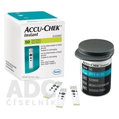 Roche Accu-Chek Instant 50 testovacie prúžky do glukomera 50 ks