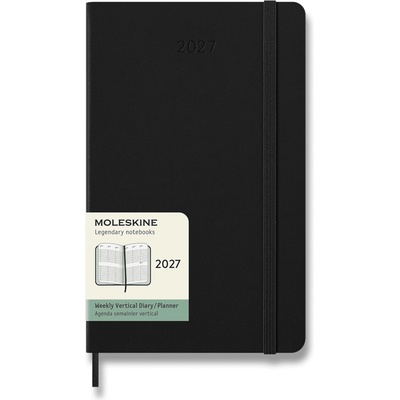 Moleskine A5 týdenní 2027 černý