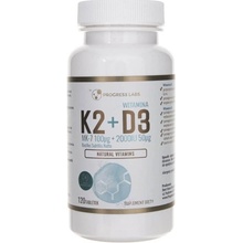 Progress Labs Vitamín K2 MK-7 z Natto 100 mcg + D3 2000 IU 50 mcg 120 tabliet