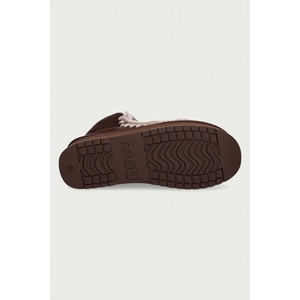 Mou Mini Eskimo Platform Boot апрески дамски от велур - answear - 447,69 лв