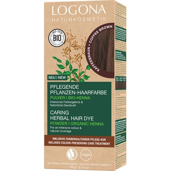 Logona rastlinná farba na vlasy Coffee Brown 100 g