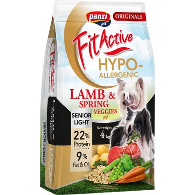 Panzi FitActive Hypoallergenic Light/Senior lamb & spring veggies 4 kg