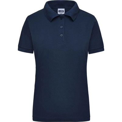 James & Nicholson JN 803 Dámske pracovné piqué polo z ťažkej bavlny modrá Navy