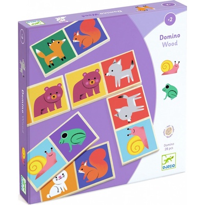 Viga Drevené domino divoké zvieratá