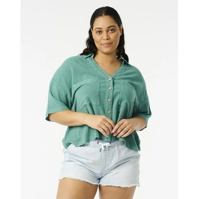 Rip Curl Premium Linen Shirt Teal