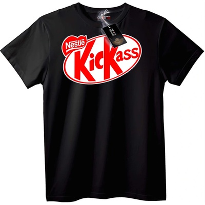 NOONEBRAND Тениска Nestlé Kickass - L, Black
