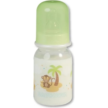 Baby-Nova Стандартно пластмасово шише Baby Nova - 125 ml, маймунка (46000)