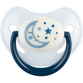Canpol babies Анатомична светеща залъгалка Canpol - Night Dreams, 6-18 m, Синя (22/501_blu)